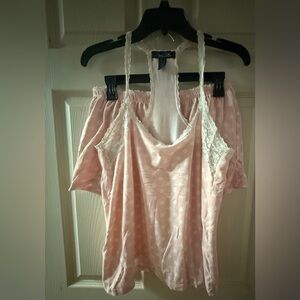 Chic Blush Lace Pajama Set